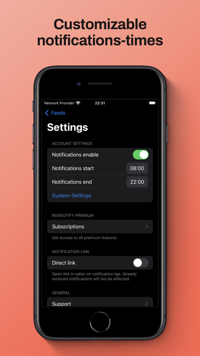 RssNotify Screenshot