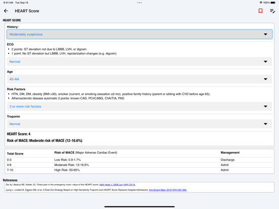 Screenshot #2 for palmEM: EM Quick Reference Aid