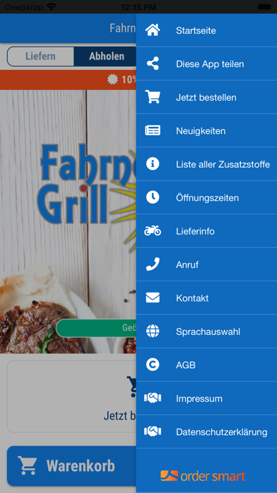 Fahrner Grill Screenshot