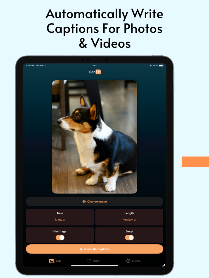 AI Image Captions - Capit