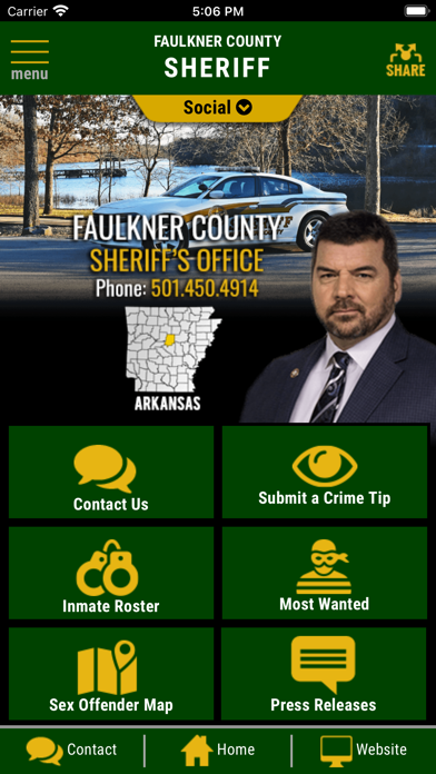 Faulkner County AR Sheriff Screenshot