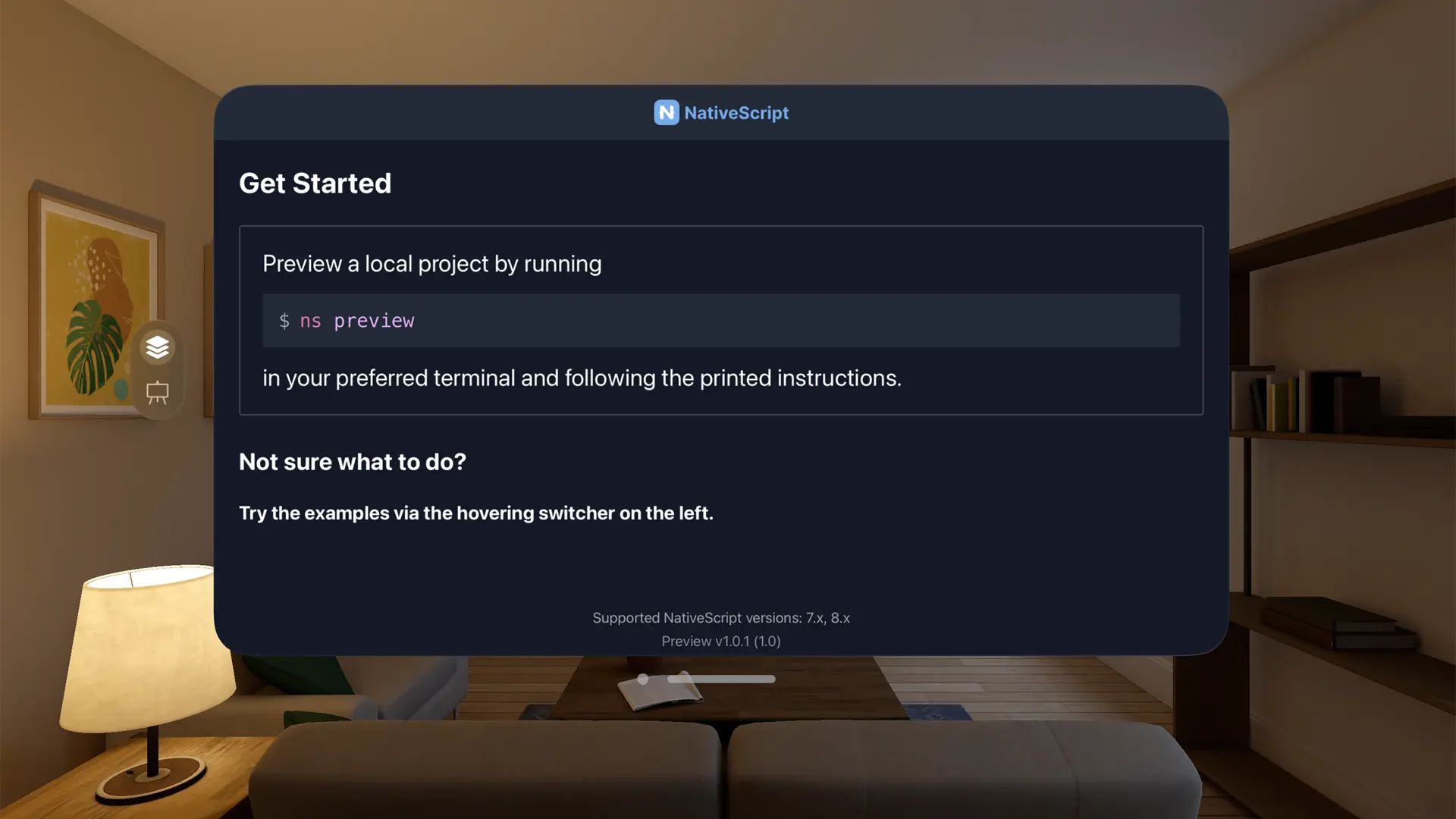 NativeScript Preview screenshot