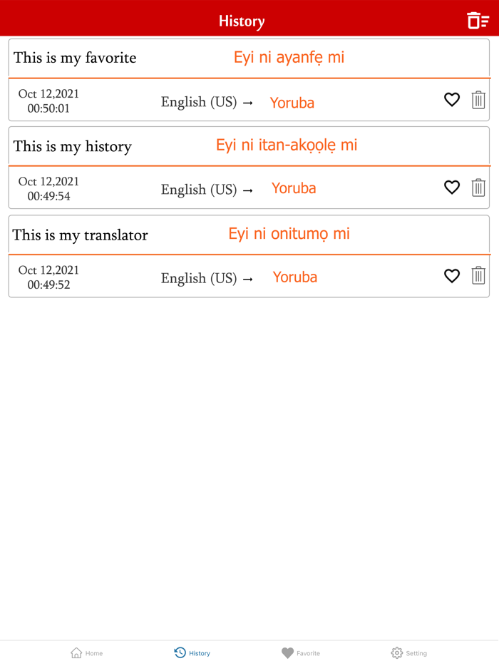 English To Yoruba Translation