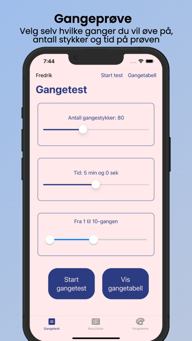 Gangeprøve Screenshot