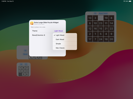 Slide Puzzle Classic Widget iPad app afbeelding 4
