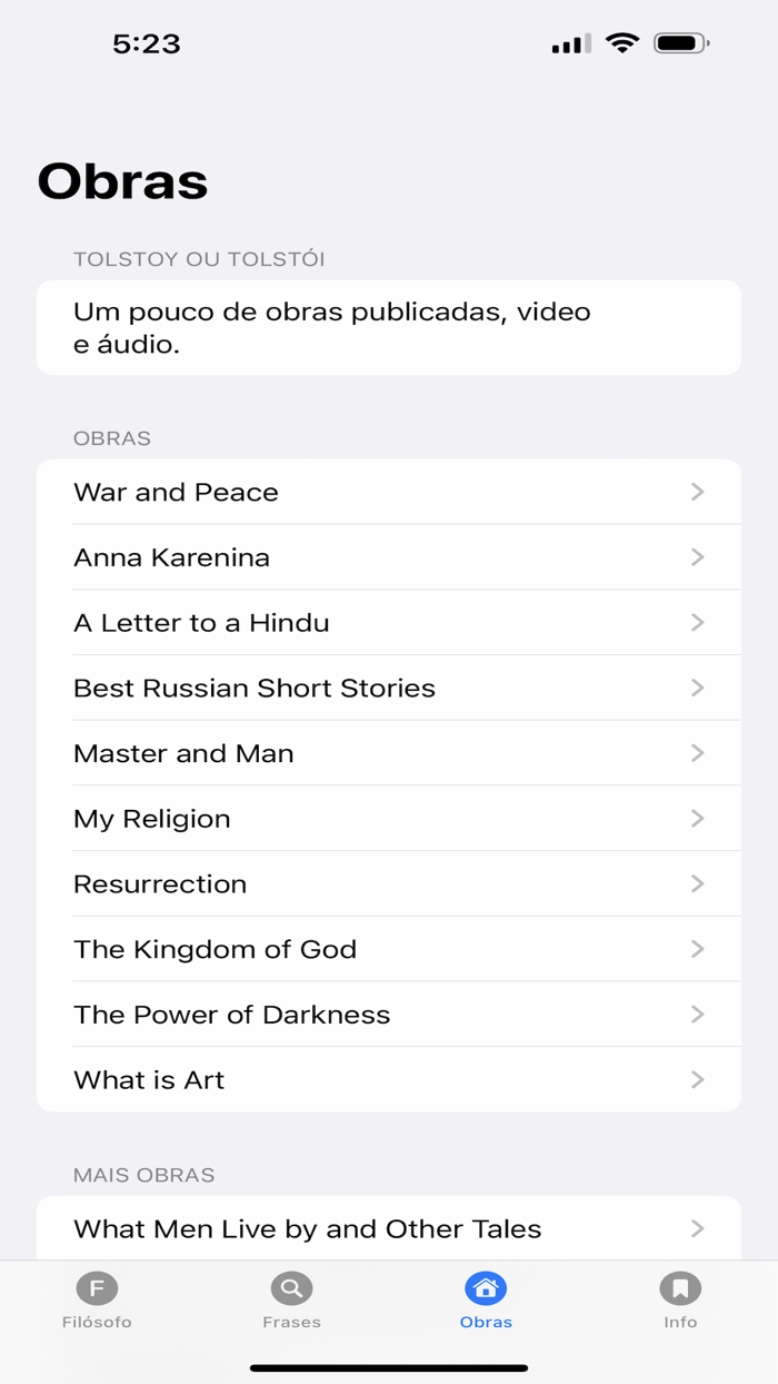Tolstoy App