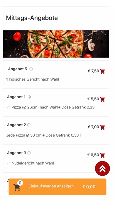 Pizza King Münsingen Screenshot