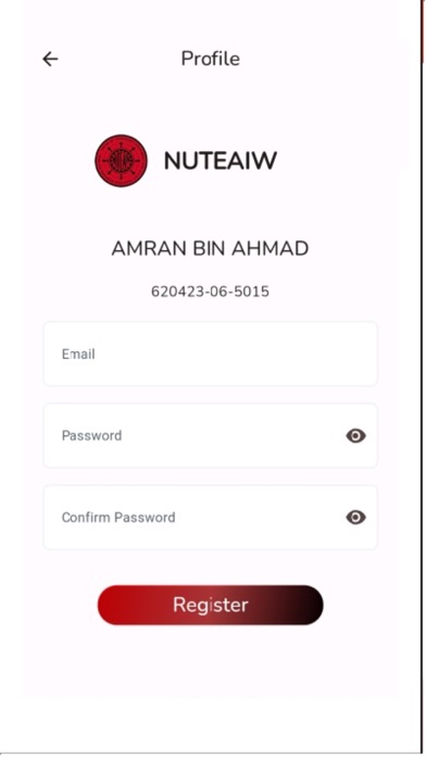 Screenshot 1 of NUTEAIW App