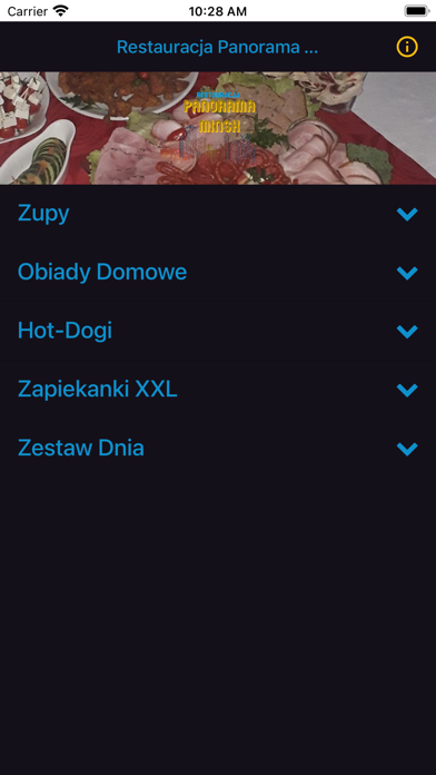 Restauracja Panorama Minsk app screenshot
