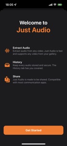 Just Audio: Extract from Video screenshot #1 for iPhone