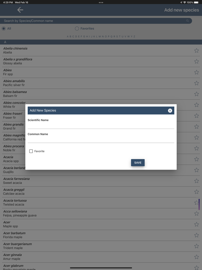 Trees Count – Tree Inventory
