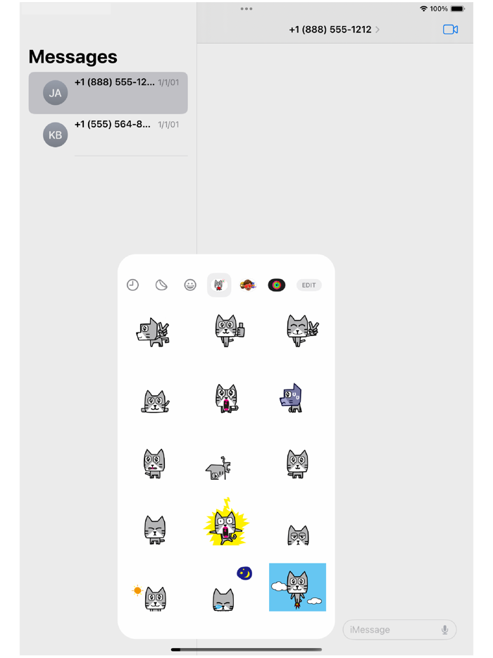 Kaku Cat 4 Animation Sticker