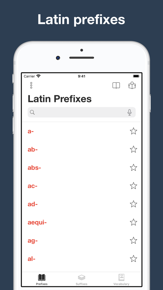 Latin prefixes and suffixes - 2.0 - (iOS)