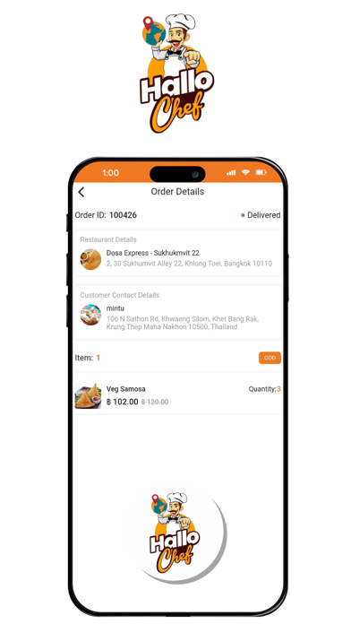 HalloChef Ride, Deliver & Earn Screenshot