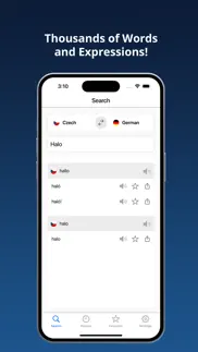german czech dictionary + iphone screenshot 2