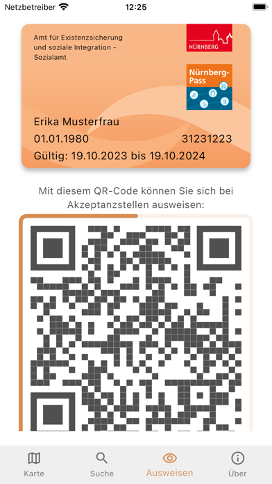 Nürnberg-Pass Screenshot
