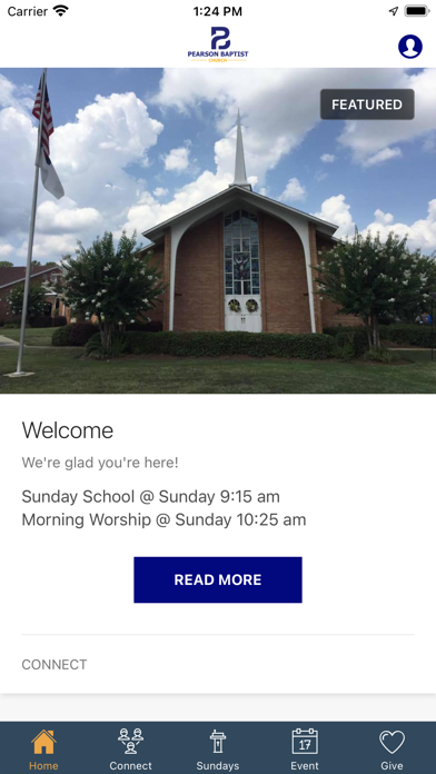Pearson Baptist Church Screenshot