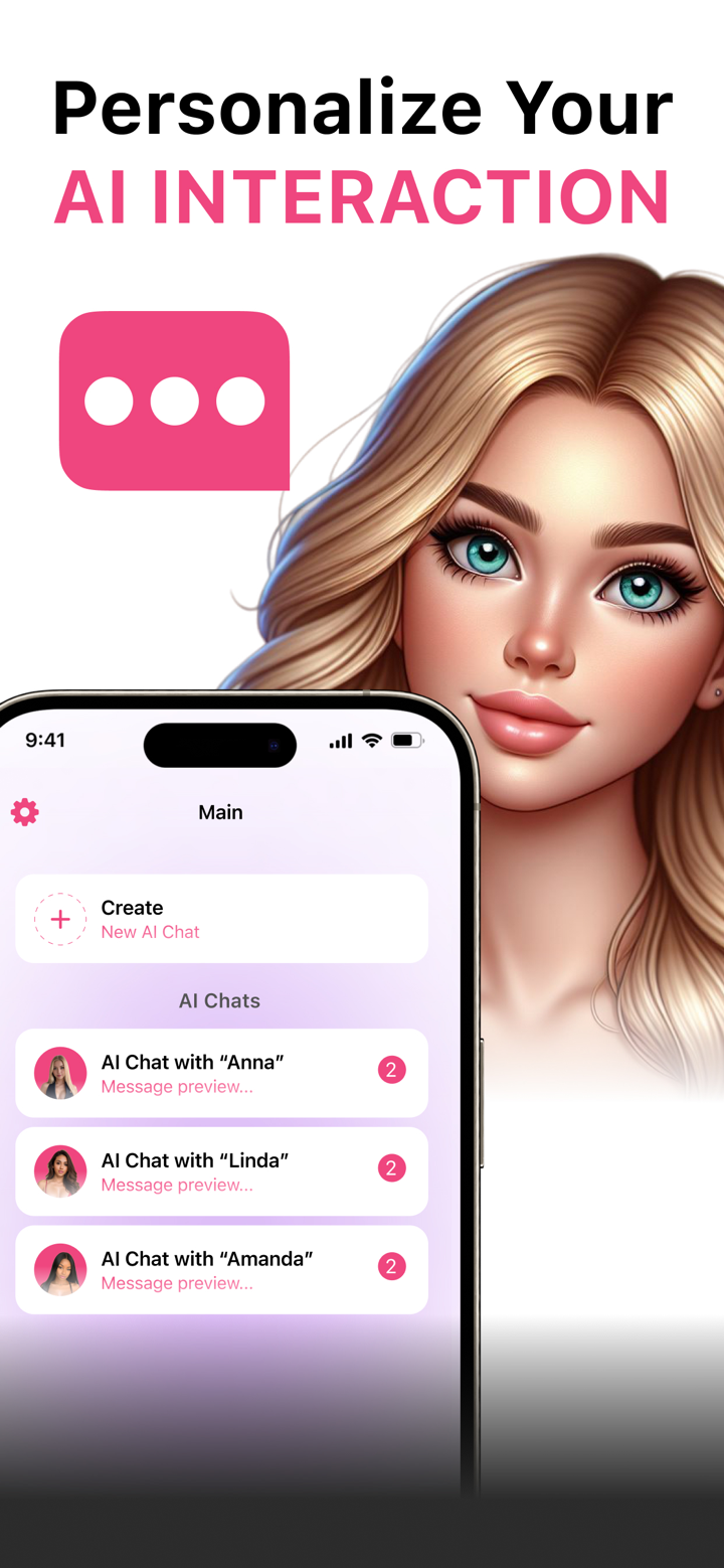 AI Friend Chatbot App Girl screenshot 3