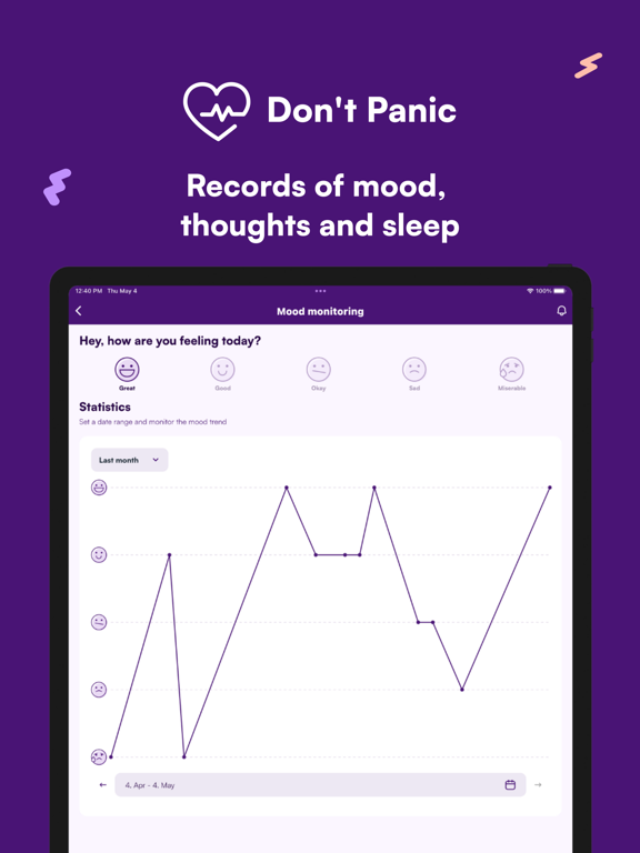 Don't panic!!! iPad screenshot 5 - Health & Fitness app