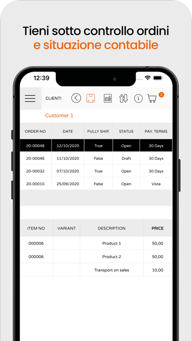 PRIME365 Order Entry Fashion Screenshot