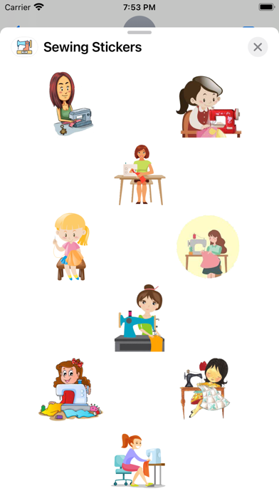 Sewing Stickers Screenshot