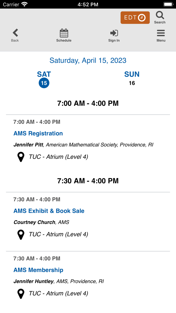 AMS Spring Central 2023
