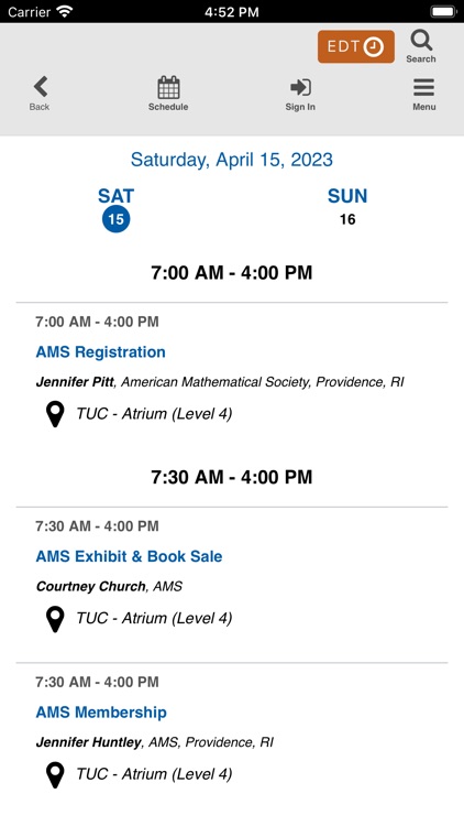 AMS Spring Central 2023 screenshot-3