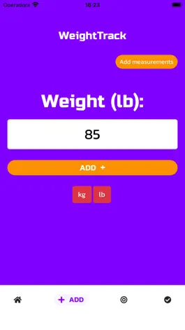 Game screenshot Weight Track App apk