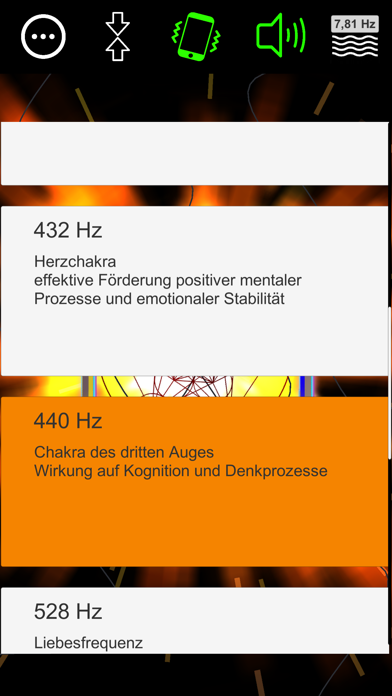 Solfeggion Frequency Energizer Screenshot