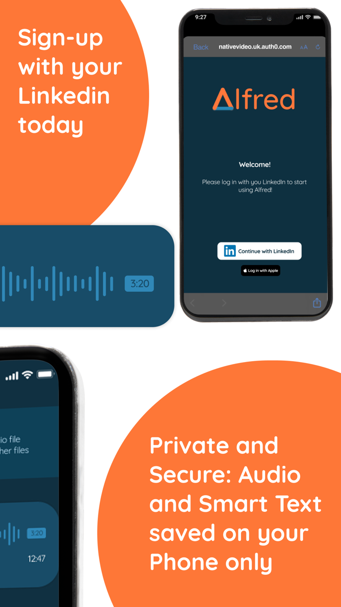Alfred voice transcriptionAI