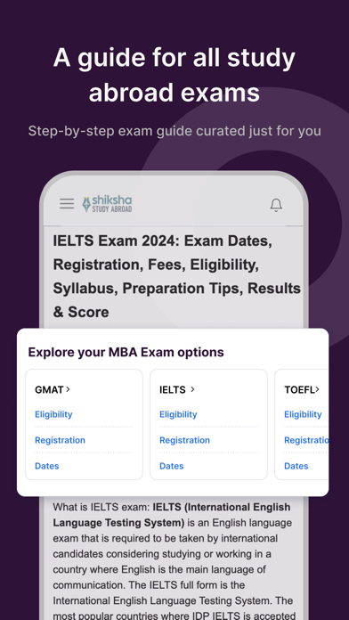 Shiksha Study Abroad Screenshot