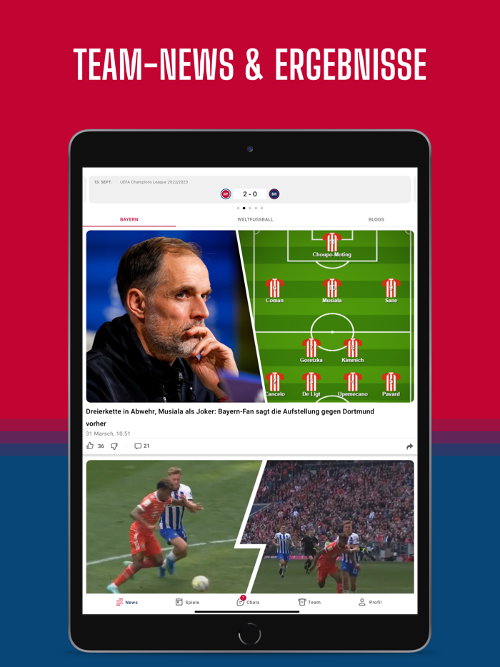 Bayern Live – Fussball App