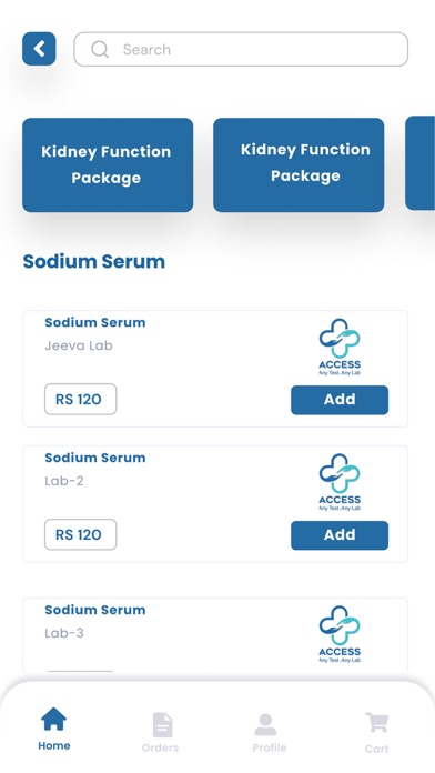 Access : Any Test. Any Lab Screenshot