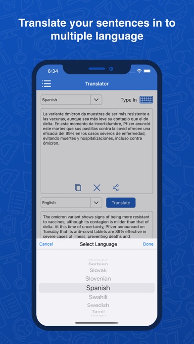 Spanish Dictionary: Translator Screenshot