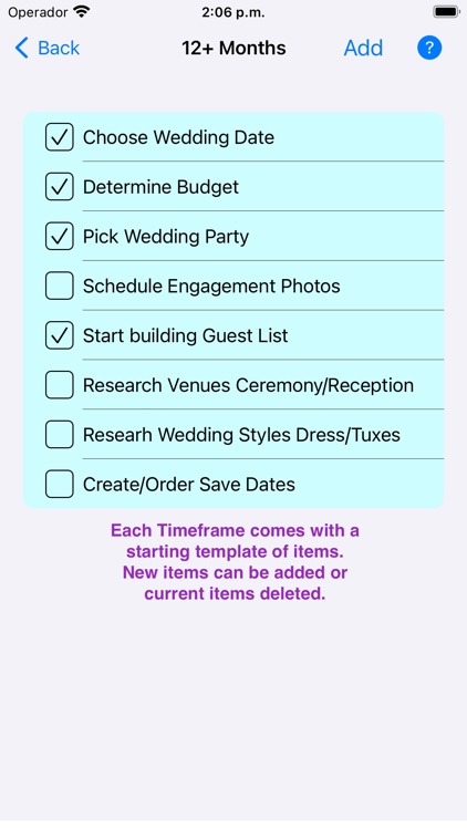 Wedding Timeline Checklist