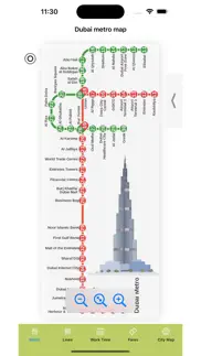 dubai metro map iphone screenshot 1
