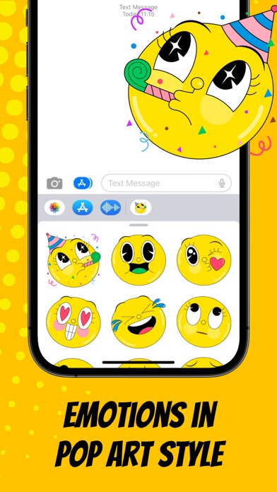 positive pop art emoji Screenshot