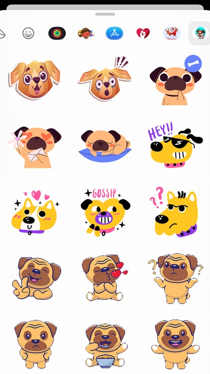 Happy Cute Puppy Stickers screenshot-3
