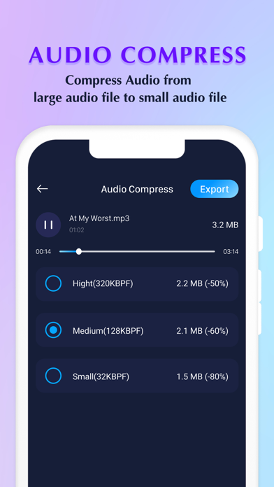 Mp3 Cutter - Audio Converter Screenshot