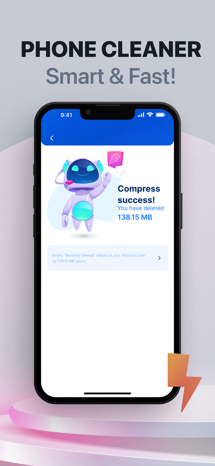 Easy Clean Phone Fast, Strong