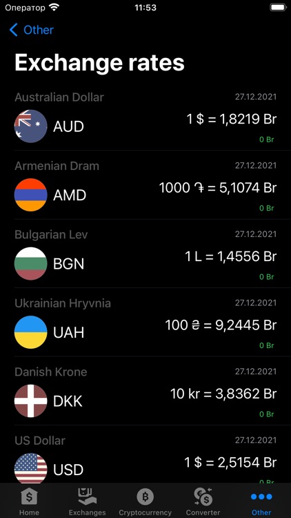 Exchange rates of Belarus screenshot-4
