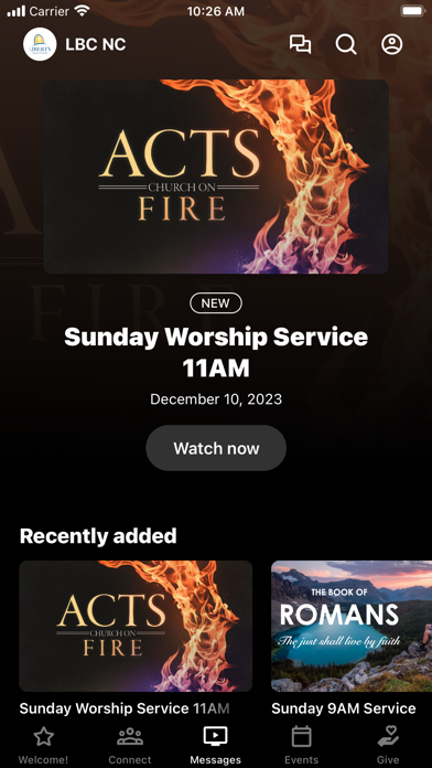 Liberty Baptist Church NC Screenshot