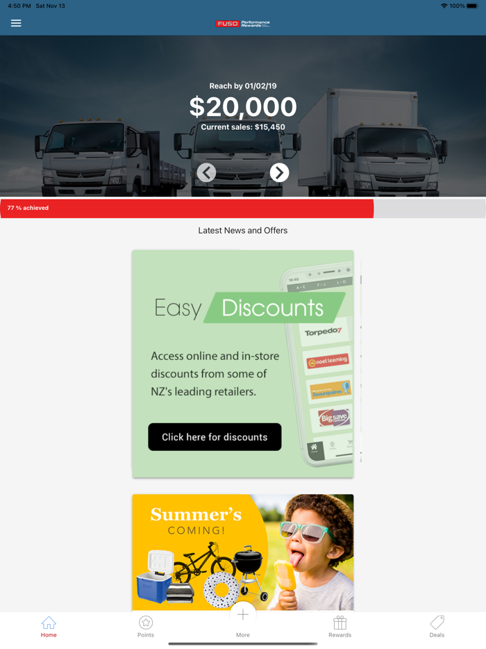 Fuso Performance Rewards NZ