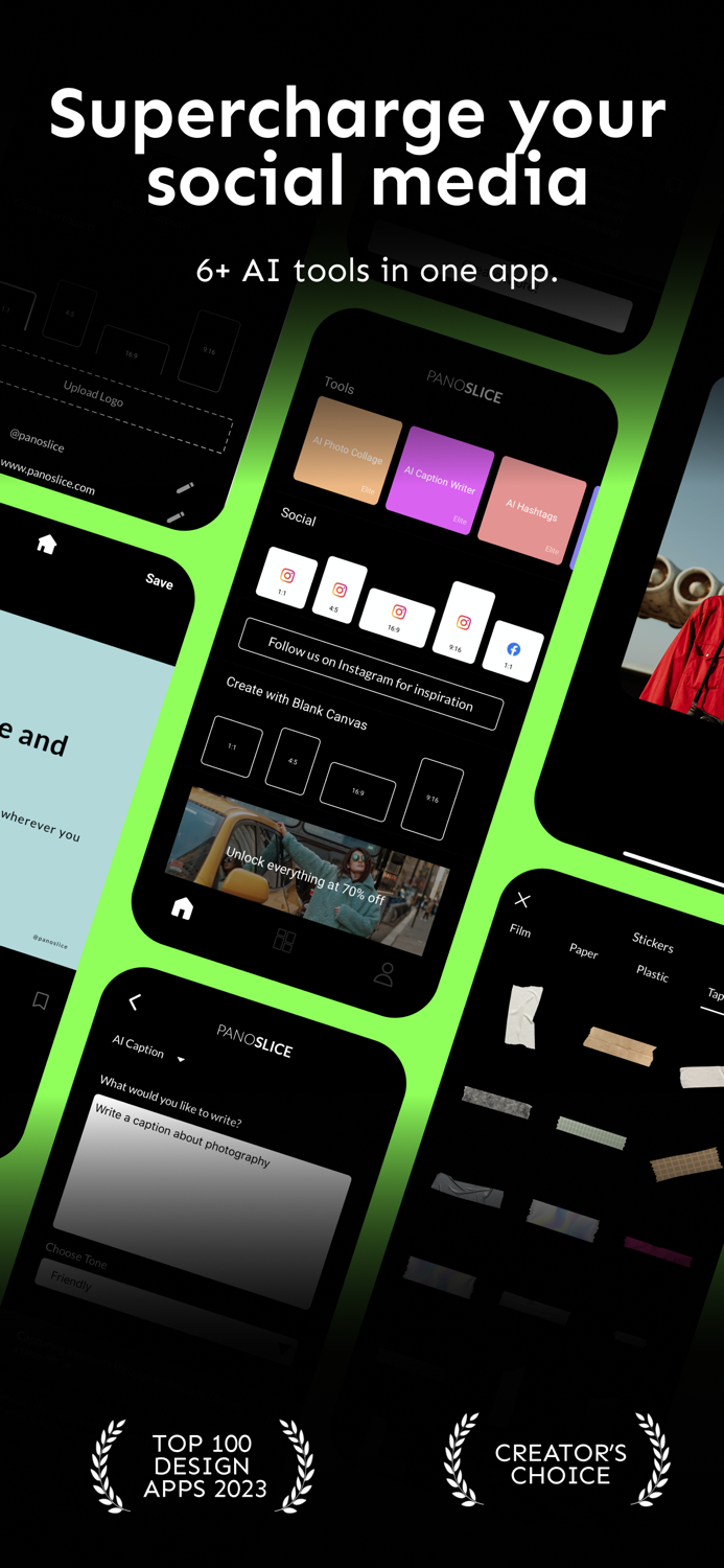 Panoslice AI Insta Collages