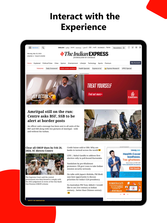 The Indian Express for iPad