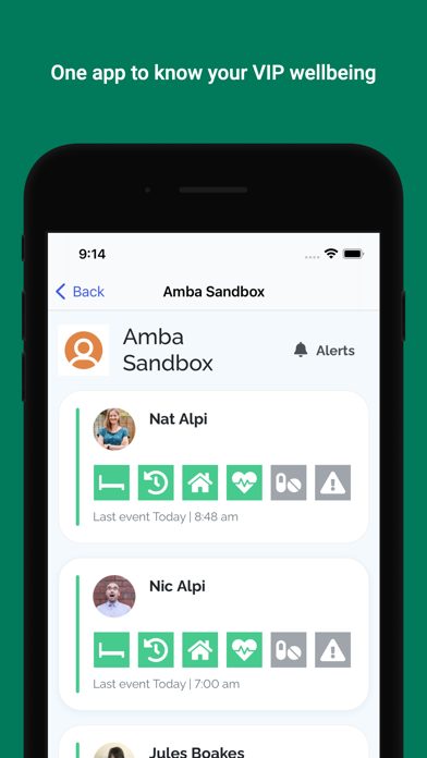 Amba - Health and Wellbeing Screenshot