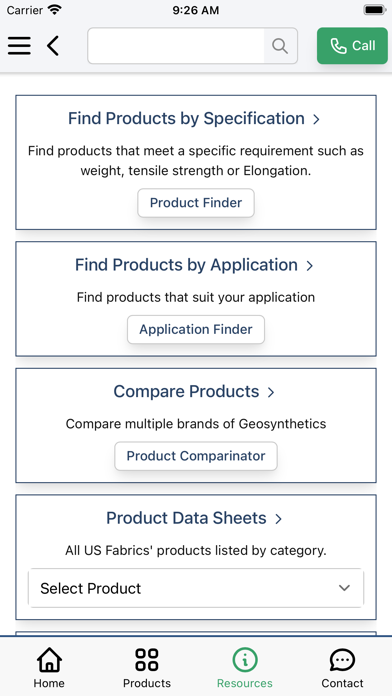 US Fabrics Screenshot