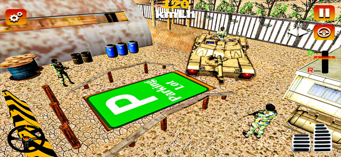 Army Tank Parking Tank Game