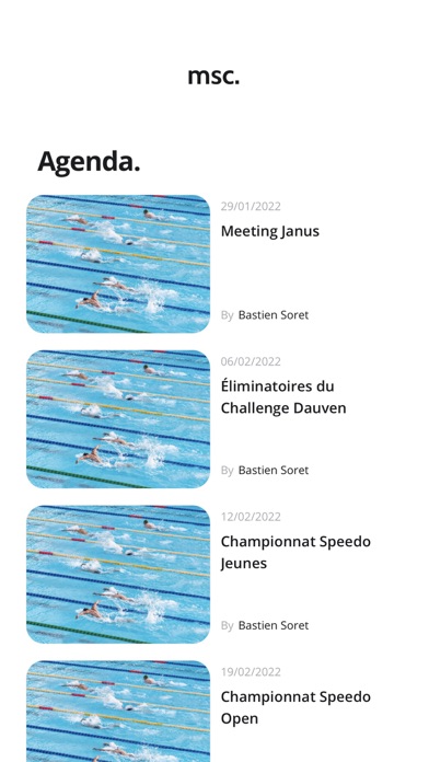MSC - Swimming Team Dison Screenshot 2 - AppWisp.com