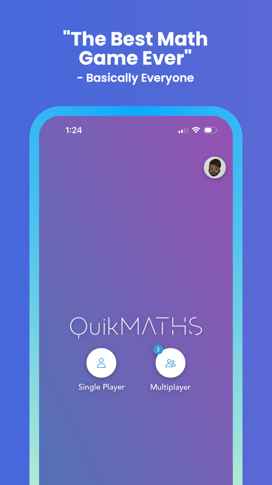 #1. QuikMaths: Time Math Challenge (iOS) By: Ravorian LLC